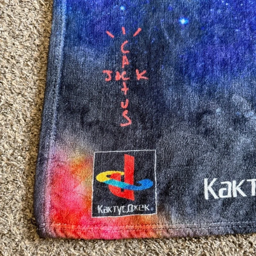 Travis Scott Cactus Jack Astronomical Blanket OS‎ Blue Excellent Fortnite 2020